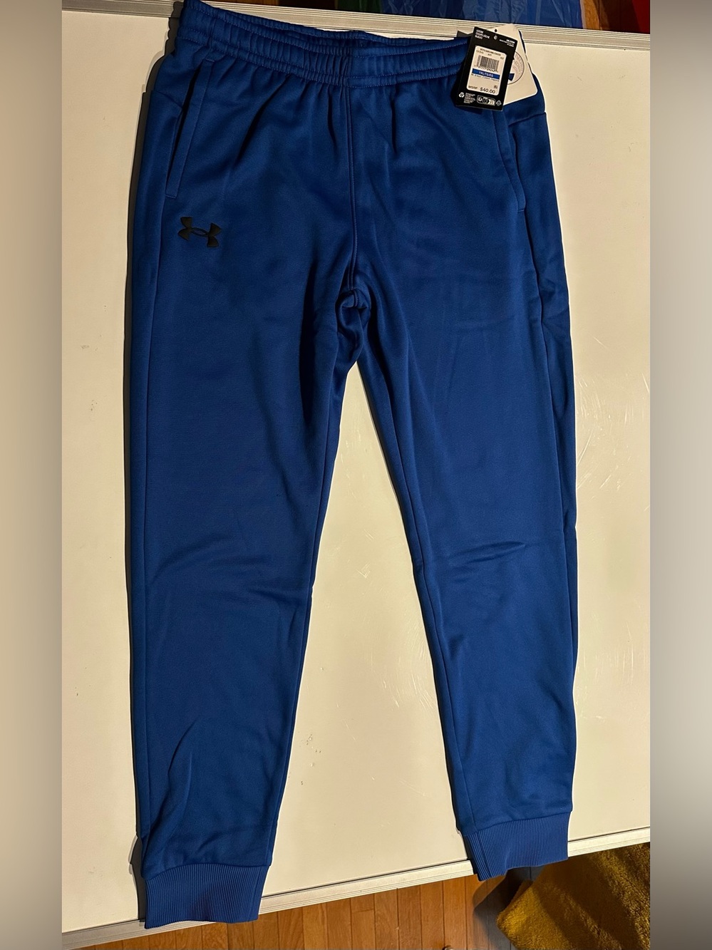 Under Armour Youth Boy's Rival Fleece Logo Jogger, NWT, Sz XL Royal Blue Sports